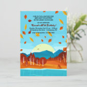 L'automne dans la forêt Invitation (Debout devant)