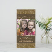 L'automne de thanksgiving laisse des cartes photos (Debout devant)