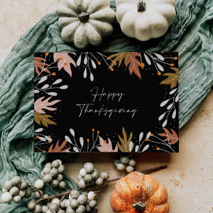 L'automne des Cartes photos de Thanksgiving quitte