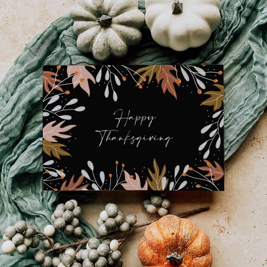 L'automne des Cartes photos de Thanksgiving quitte