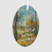 L'automne doré dans une aquarelle en chênaie (devant)