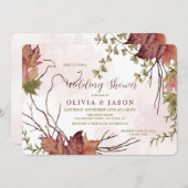 L'automne élégant laisse des invitations (Devant / Derrière)