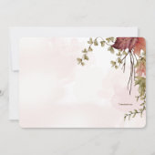 L'automne élégant laisse des invitations (Dos)