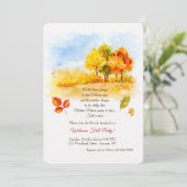 L'automne est arrivé Invitation (Debout devant)