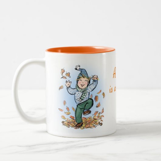 L'automne est génial ! Enfants Mug (Gauche)