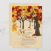 L'automne est ici Invitation (Devant / Derrière)