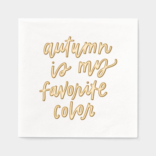 "L'automne est ma couleur préférée" (Recto)