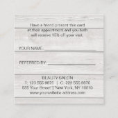 L'automne fleurit la carte rustique de référence (Dos)