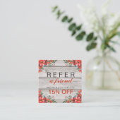 L'automne fleurit la carte rustique de référence (Debout devant)