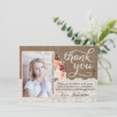 L'automne fleurit le carte de remerciements (Debout devant)