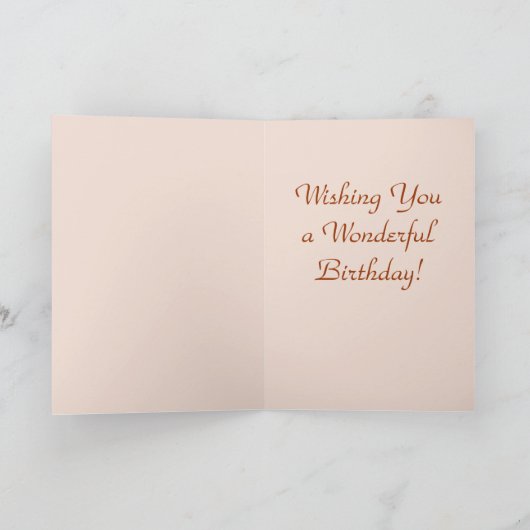 L'automne fleurit le modèle de carte de joyeux (Intérieur)