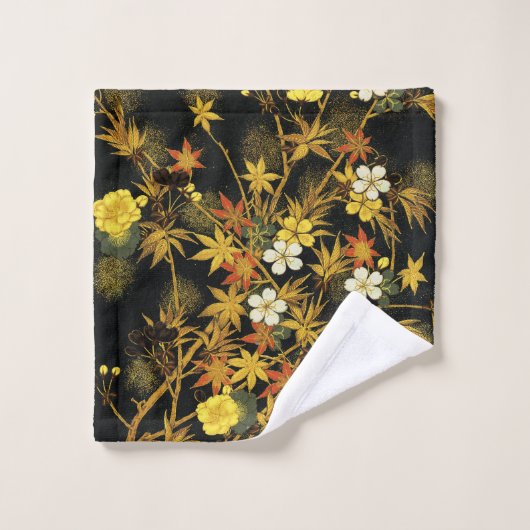 L'automne japonais laisse l'art classique antique  (Gant de toilette)