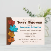 L'automne laisse des invitations à la douche pour (Debout devant)