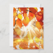 L'automne laisse des invitations Mariages de autom (Dos)