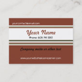 L'automne laisse la Carte de visite dame et chien (Dos)