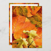 L'Automne Laisse La Carte D'Invitation. (Devant / Derrière)