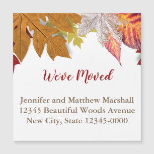 L'automne laisse la Faire-part du mouvement magnét