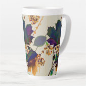 L'automne laisse les couleurs royales Latte Mug (Angle droit)