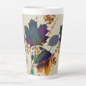 L'automne laisse les couleurs royales Latte Mug (Devant)
