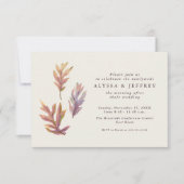 L'automne laisse mariage brunch invitation (Devant)