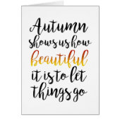 L'automne nous montre à quel point c'est beau (Devant)