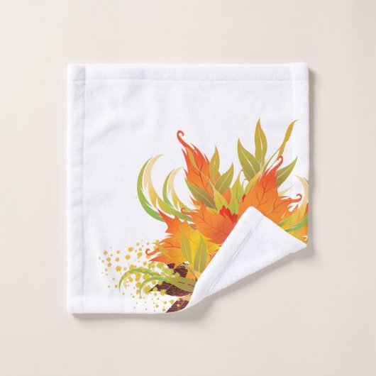 L'automne part Thanksgiving (Gant de toilette)