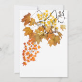 L'automne part Thanksgiving Dîner Invitation (Dos)