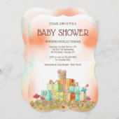 L'automne présente une invitation à la douche (Devant / Derrière)