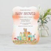 L'automne présente une invitation à la douche (Debout devant)