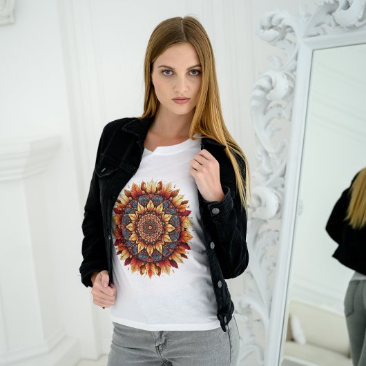 L'automne quitte Mandala T-Shirt 2025 - Tee artist