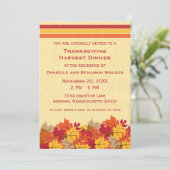L'automne quitte Thanksgiving Invitation (Debout devant)