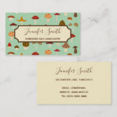 L'automne répand carte de visite (Devant / Derrière)