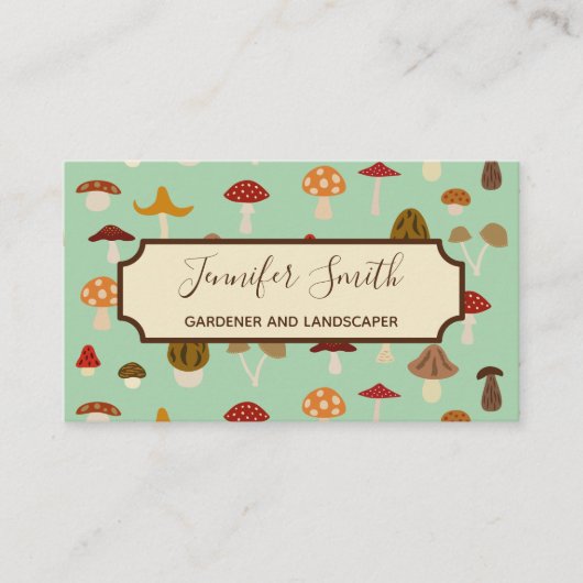 L'automne répand carte de visite (Devant)