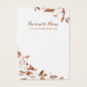 L'automne romantique laisse des cartes d'oreille A (Devant)