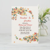 L'automne s'embranche invitation (Debout devant)