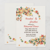 L'automne s'embranche invitation (Devant / Derrière)