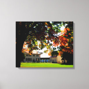L'automne sur la toile enroulée du Mont Vernon