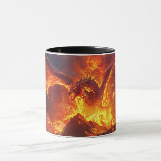Lava Dragon 11oz Ceramic Mug (Centre)