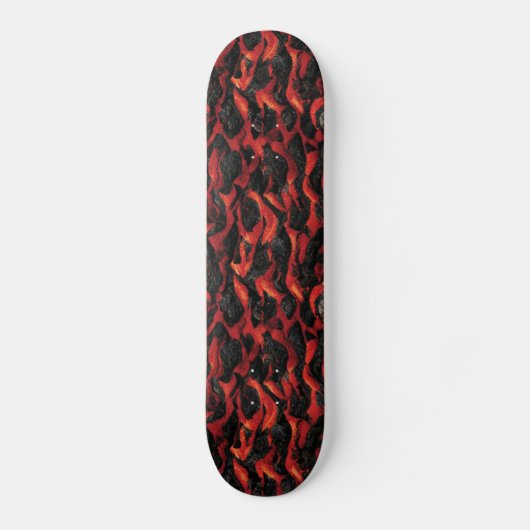 Lava en vulkanische Rocks | Volcano Magma-patroon Skateboard (Voorkant)
