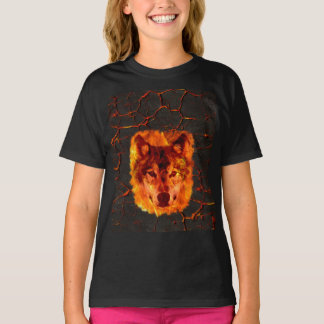 Lava Fire Wolf T-shirt