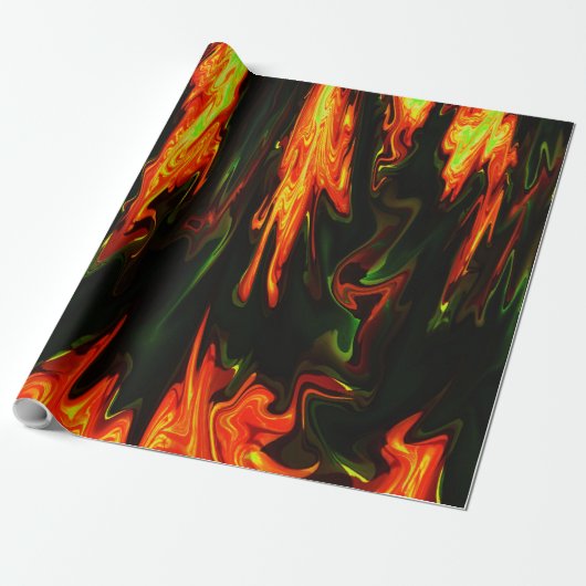 Lava Flames.... Cadeaupapier (Uitgerold)