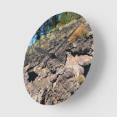 Lava-gegoten bos ronde klok (Hoek)