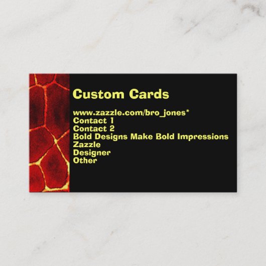 Lava Glow Visitekaartje (Voorkant)