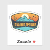 Lava Hot Springs, Idaho Sticker (Vel)