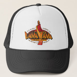 LAVA-JAVA-Coffee Cirkel Ontwerp Trucker Pet