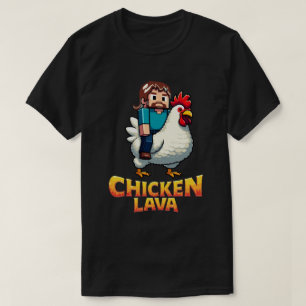 Lava Kip Miner Meme Gaming T-shirt voor Coole Kids