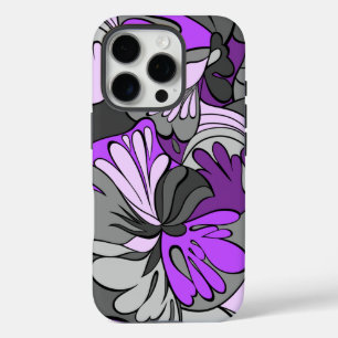 Lava-lamp Retro Psychedelische Bloemen iPhone 16 Pro Hoesje
