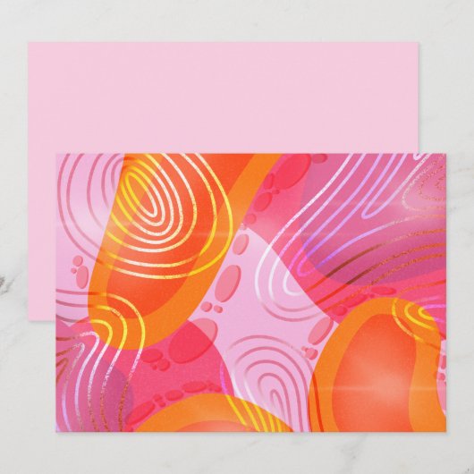 Lava Lamp Uitnodiging (Voorkant / Achterkant)