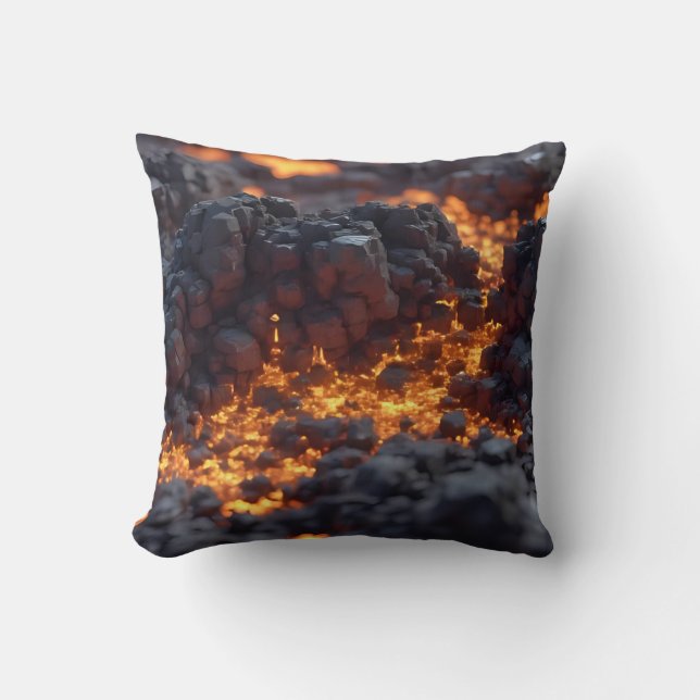 Lava-landen Kussen (Voorkant)