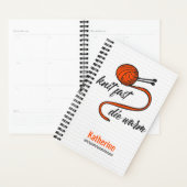 Lava Lush Orange Knit Fast, Die Warm Planner (Devant avec enveloppe)